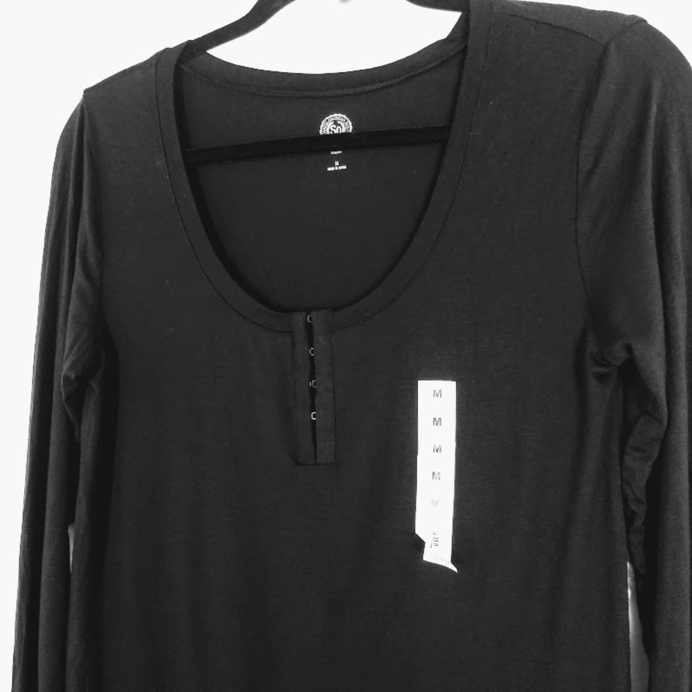 NWT "SO" Long Sleeve Crop Top 🎉Host Pick🎉 - Picture 9 of 10